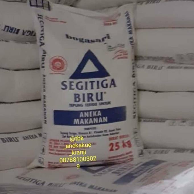 

[COD] Tepung Terigu Segitiga Biru Boga Sari 25 kg/Terigu Protein Sedang [COD]