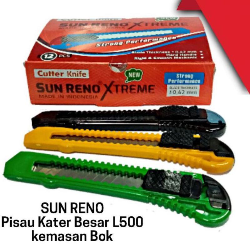 

pisau cutter Besar isi 12pcs SUN RENO