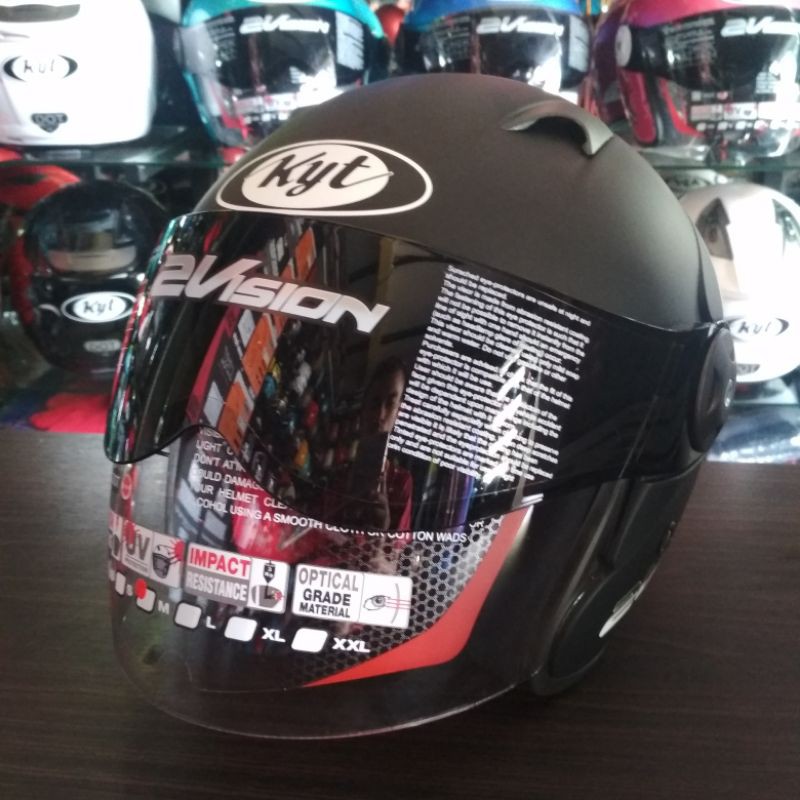 KYT 2 VISION HITAM DOFF