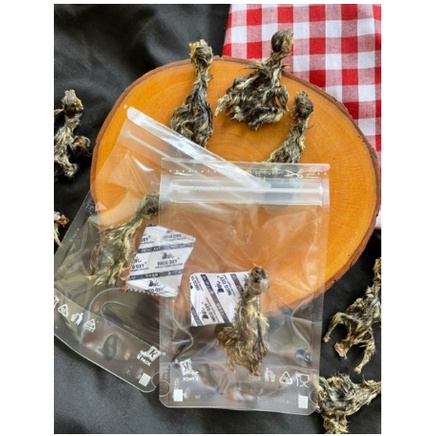 DRIED QUAIL - Snack Kucing Makanan Kucing Camilan Kucing Cat Treat Burung Puyuh Kering Baby Quail Ca