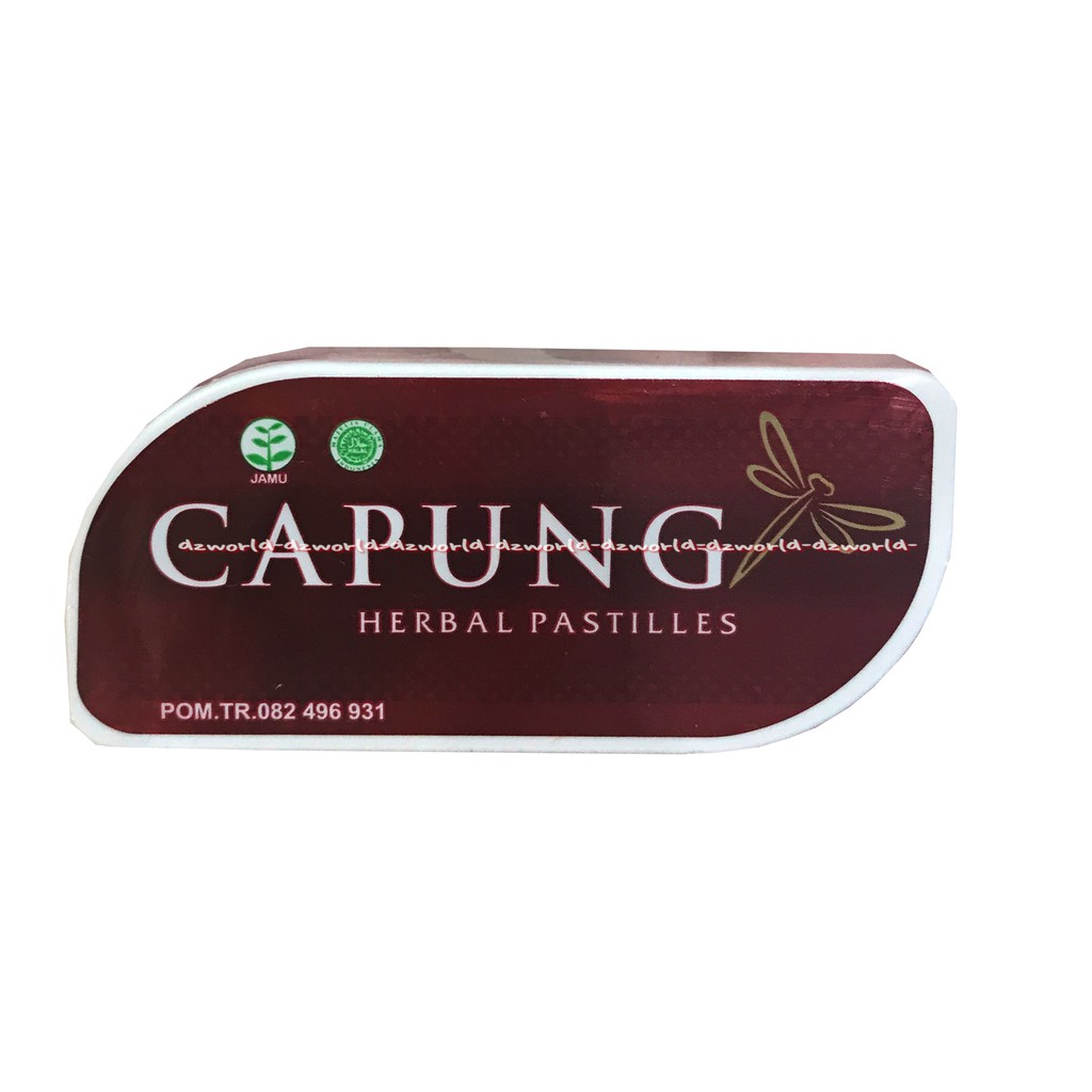 Capung Herbal Pastilles 7gr Permen Hisap Meredakan Batuk Cappung