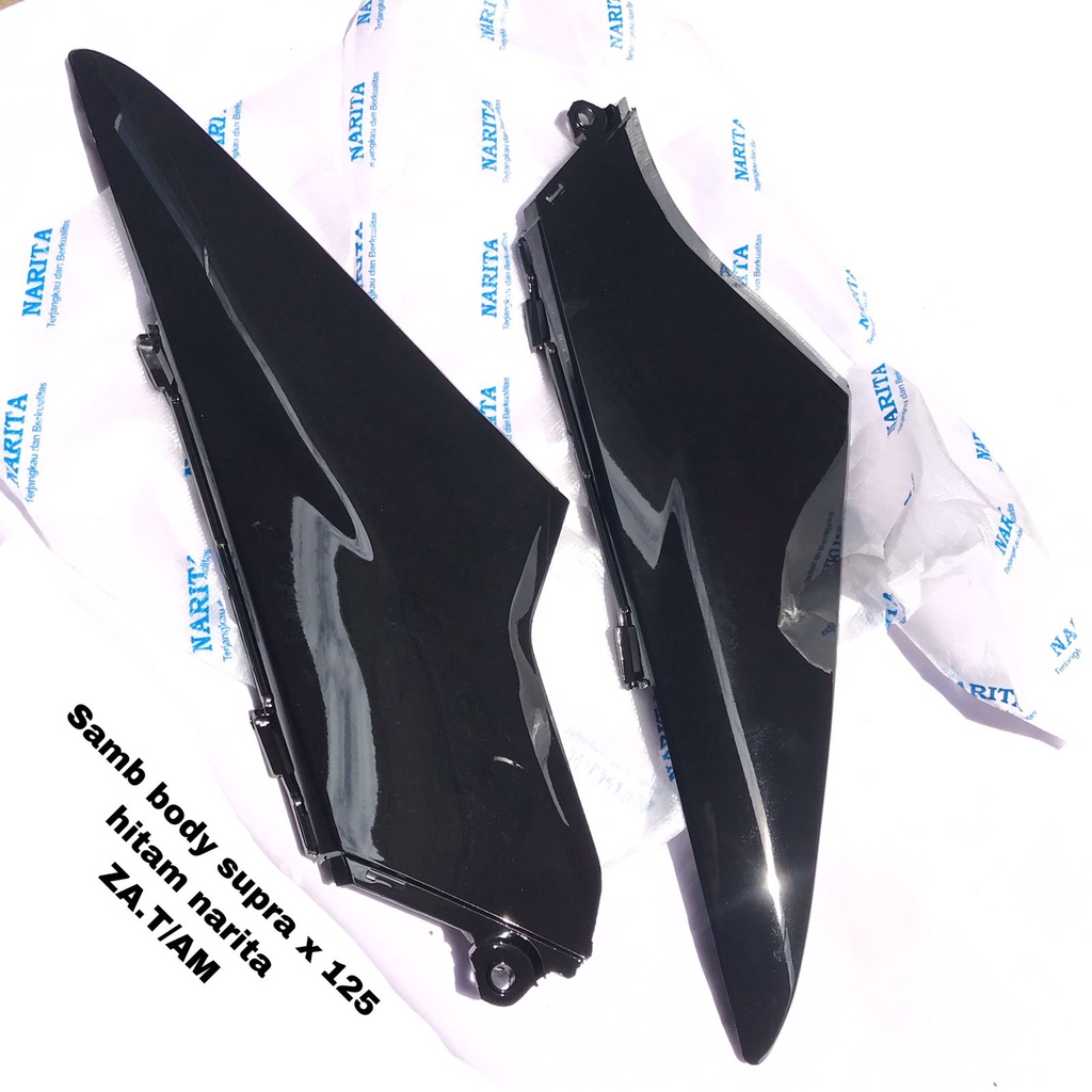 SAMBUNGAN BODY SUPRA X 125 HITAM MERK NARITA