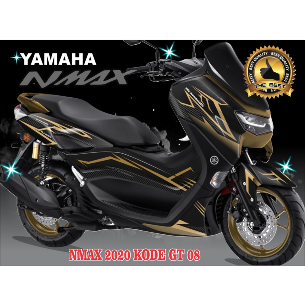 STIKER DECAL ALL NEW NMAX 155/STIKER FULL BODY, VARIASI CARBON NMAX BARU 2020/2021 BISA TAMBAH NAMA