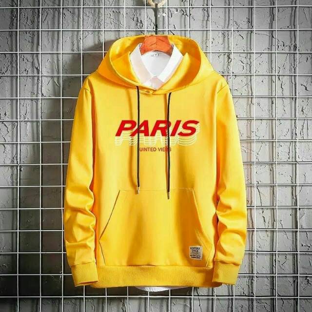 Paris hoodie kuning