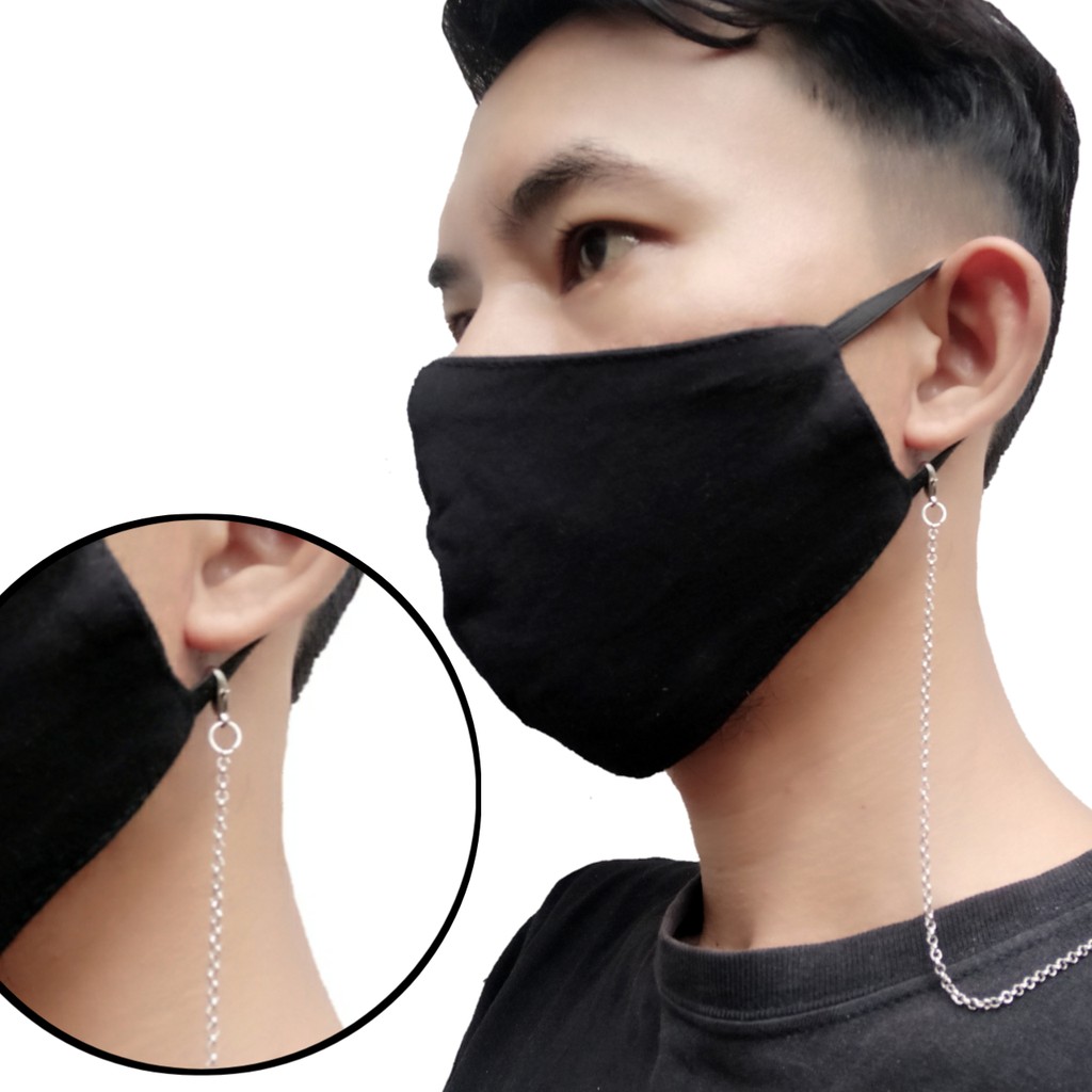 Strap Masker Pria / Tali Masker Cowok / Tali Rantai gantungan kacamata / Tali Masker Rantai Pria