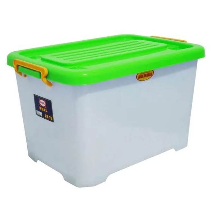 Kontainer Box Plastik Jumbo Besar Multifungsi SHINPO CB 70 SIP 143 Ukuran 70 Liter [2 JAM SAMPAI] Warna Random PENGIRIMAN Khusus Instan