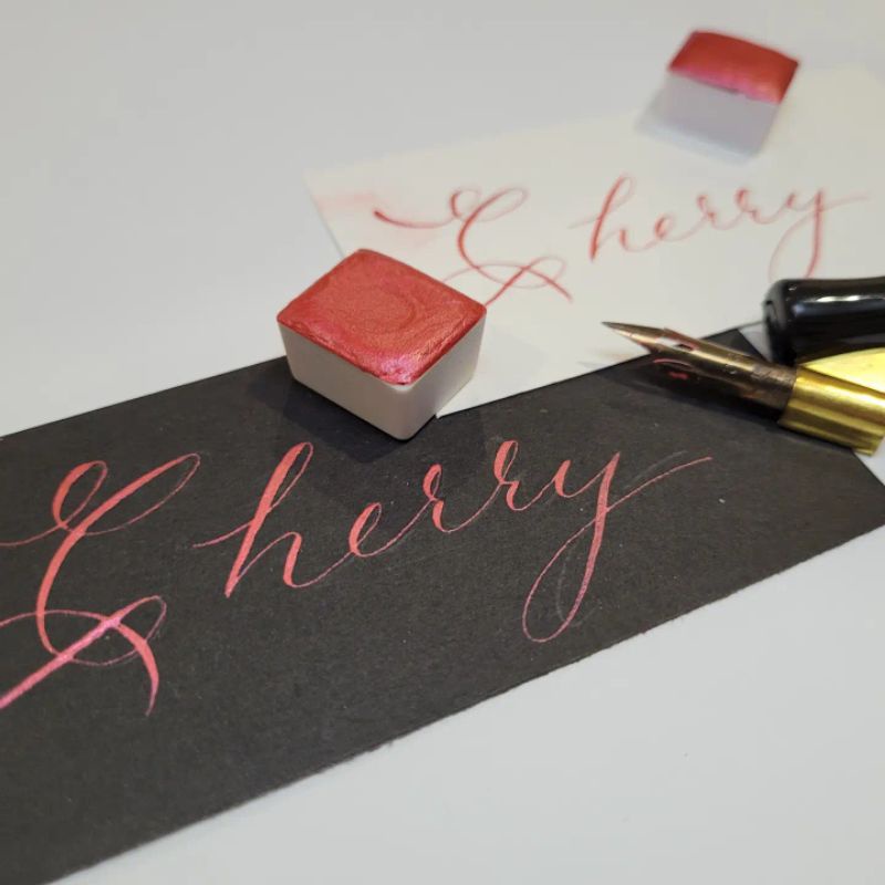 

Cherry - Handmade watercolors Evolved collection