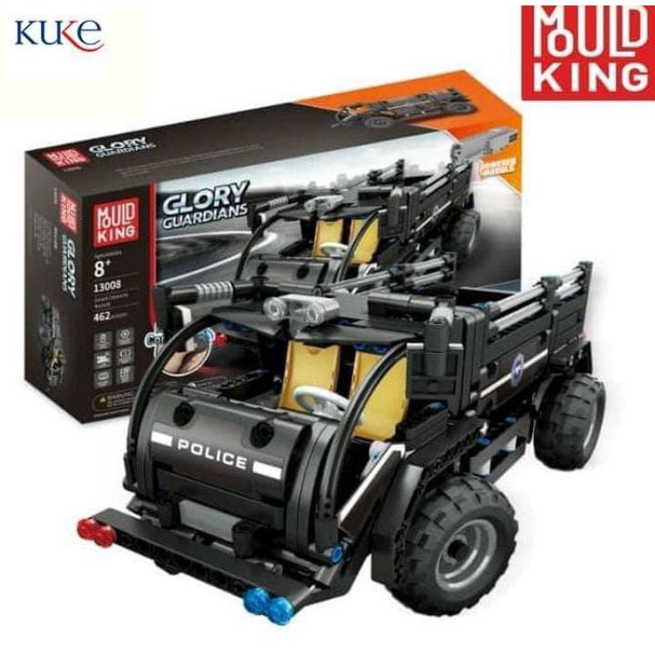 MOULD KING 13008 BRICK LEGO MOBIL ANGKUTAN POLISI / MAINAN LEGO