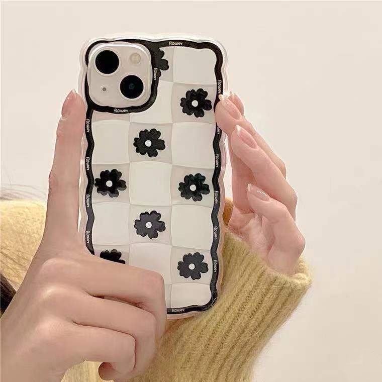 Case Motif Kotak-Kotak Untuk Iphone 13 Pro Max / 12 / 11 / XS / XR / X / 8 / 7 / 6 / 6s / Plus SE2020