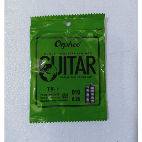 Senar gitar Orphee akustik satuan TX1 TX2 TX3/senar gitar eceran no 123