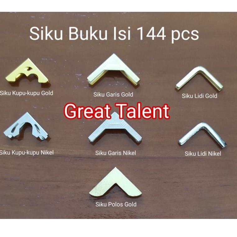 

Buruan Serbu || SnI 144 pcs Siku Buku - Siku Yasin - Siku Map Raport - Gold Emas Nikel Silver - Kupu-kupu - Lidi - Garis ||Stok@melimpah