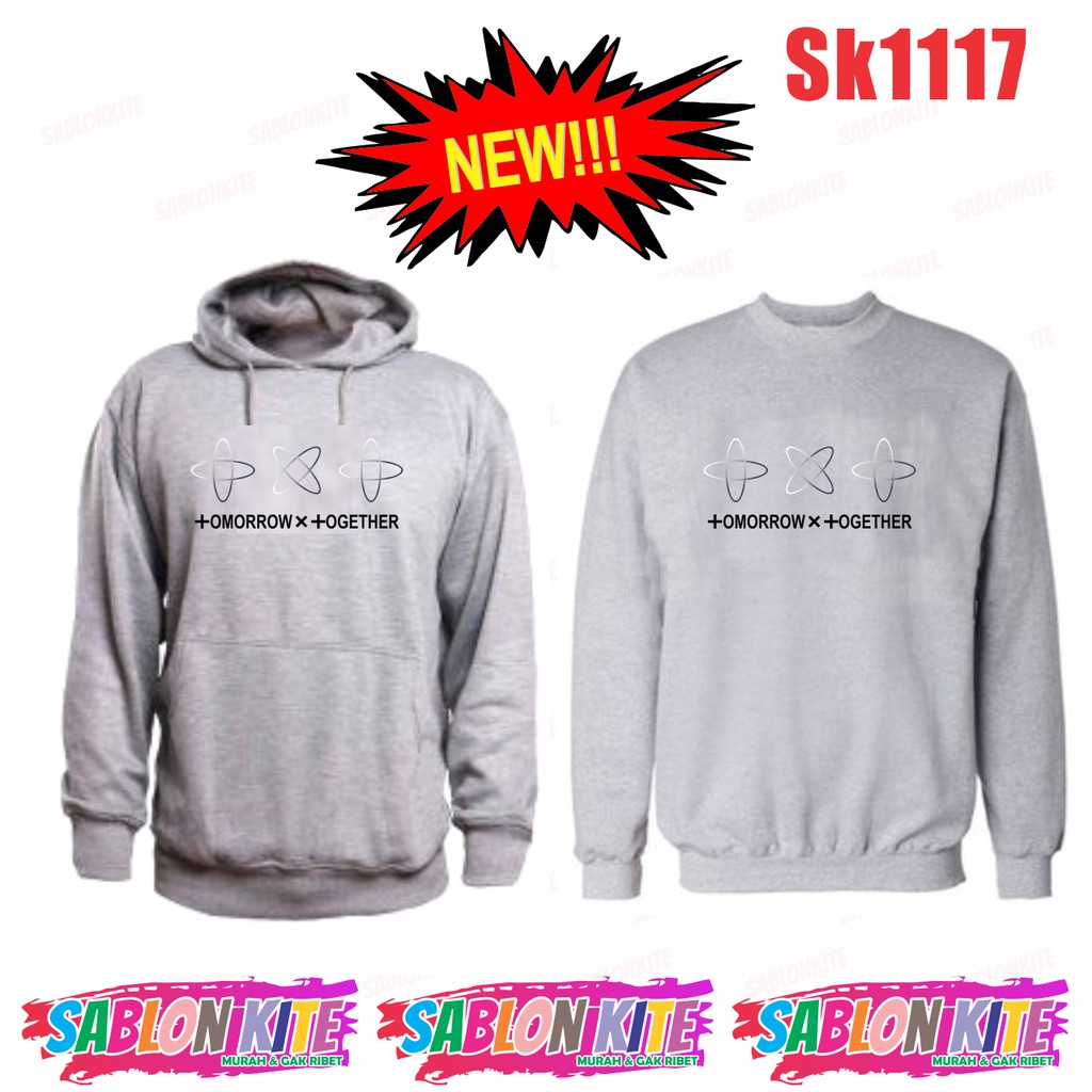 MURAH!!! HOODIE SWEATER KPOP TOMMOROW BARU SK1117 BYK WARNA