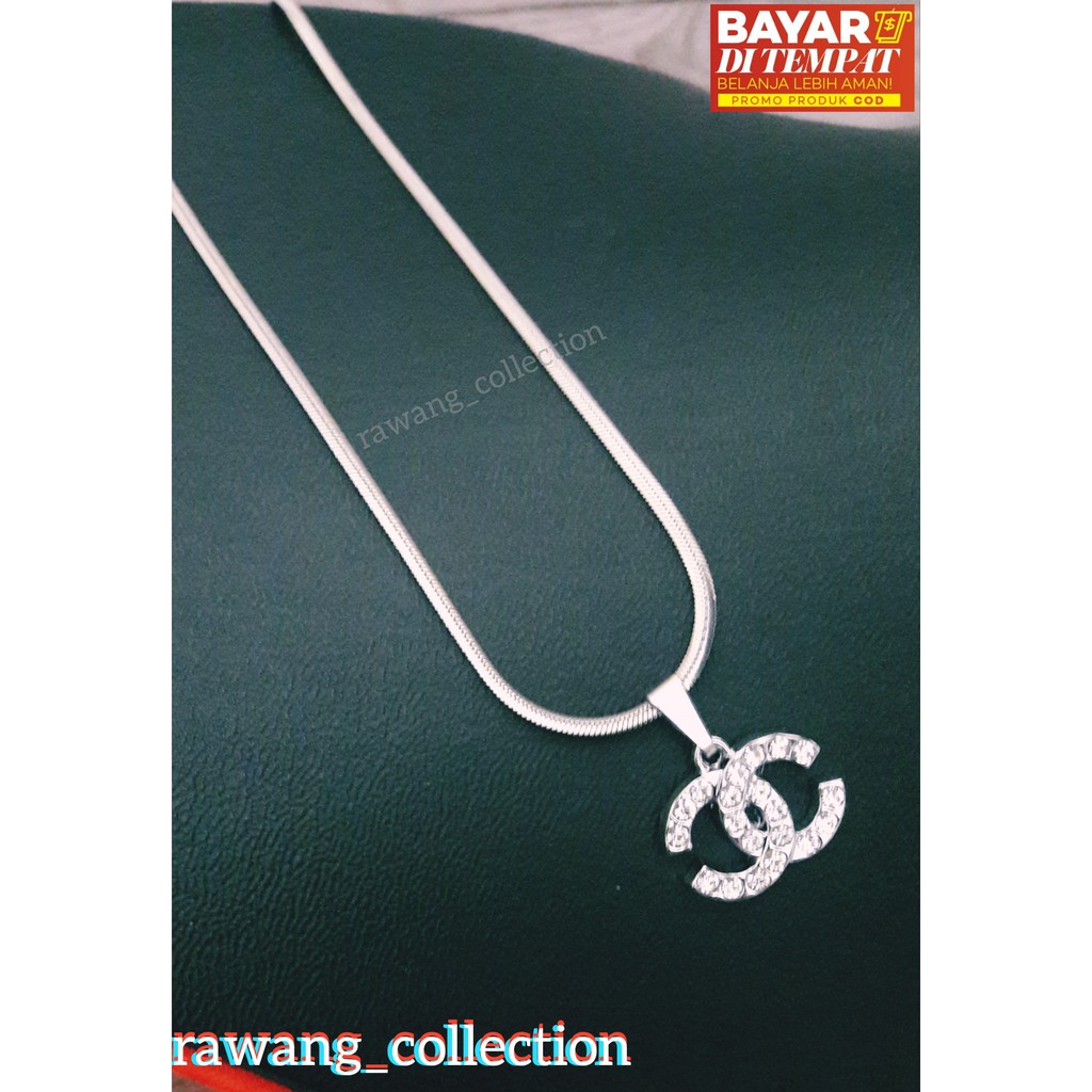 kalung liontin chanel fashion wanita kekinian