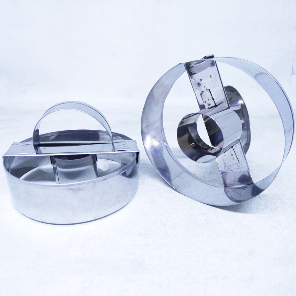 Cetakan donut manual stainless steel isi 2 pcs
