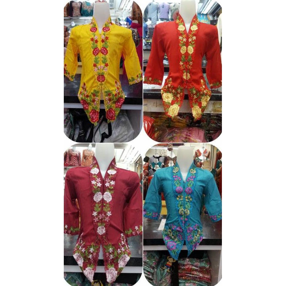 BARANG MURAH KEBAYA ANAK ENCIM MODERN - 5-6 TAHUN, MERAH FREE ONGKIR..