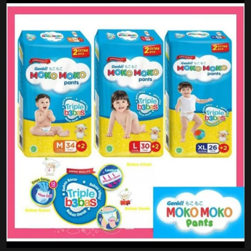 Pampers Moko moko M.L.XL