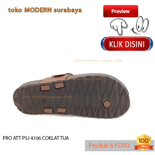 PRO ATT PSJ 4106 COKLAT TUA sandal pria casual sandal jepit karet