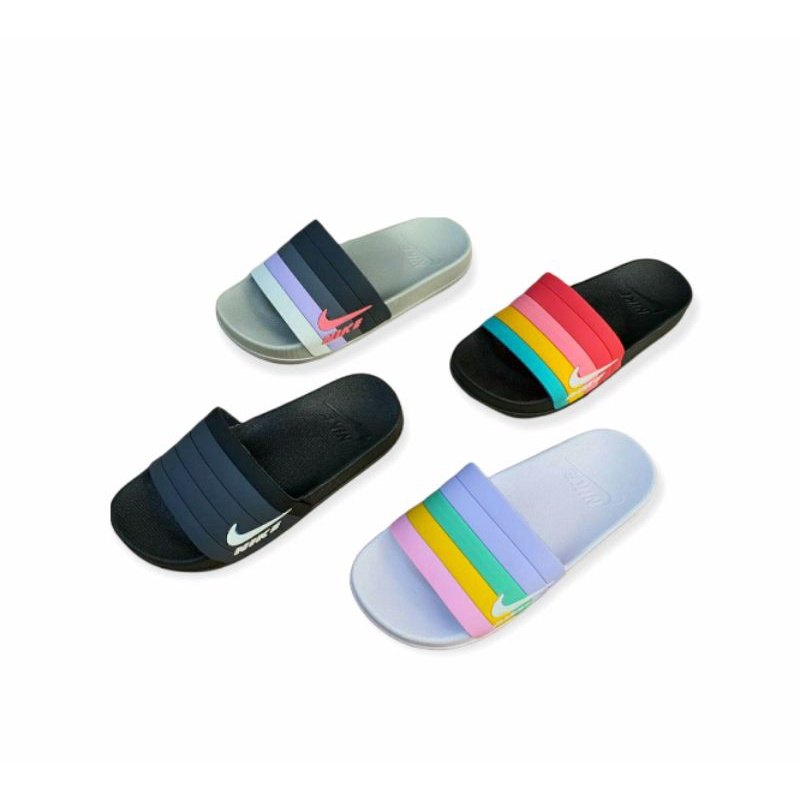 Sandal Slip On Wanita Import Nike A35 Multi Color 100% Grade Original Made In Vietnam Size 36 - 40
