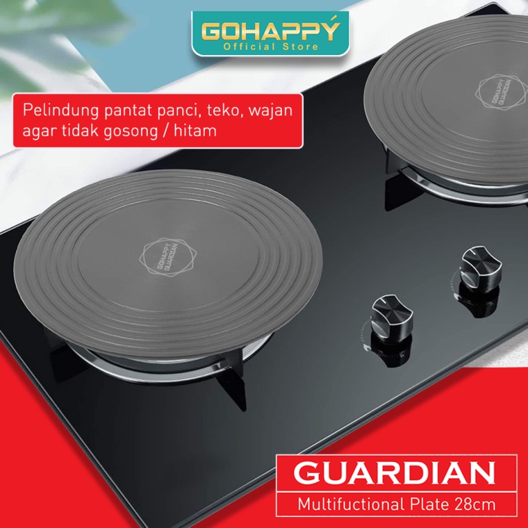 Tatakan Alas Panci Gohappy Guardian Plat Tatakan Panci Konduksi Diffuser Kompor Gas Alas Panci Anti Gosong