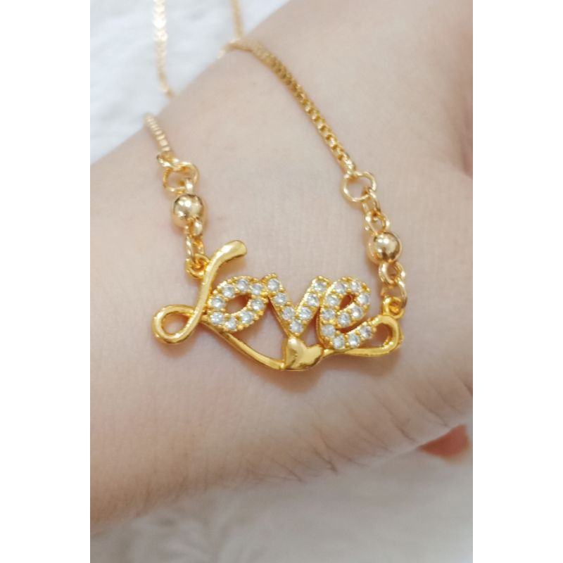 PROMO xuping kalung perhiasan wanita liontin love my love