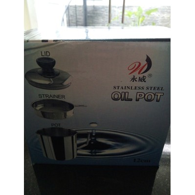 oil pot / tempat minyak / mug minyak diameter 12 cm