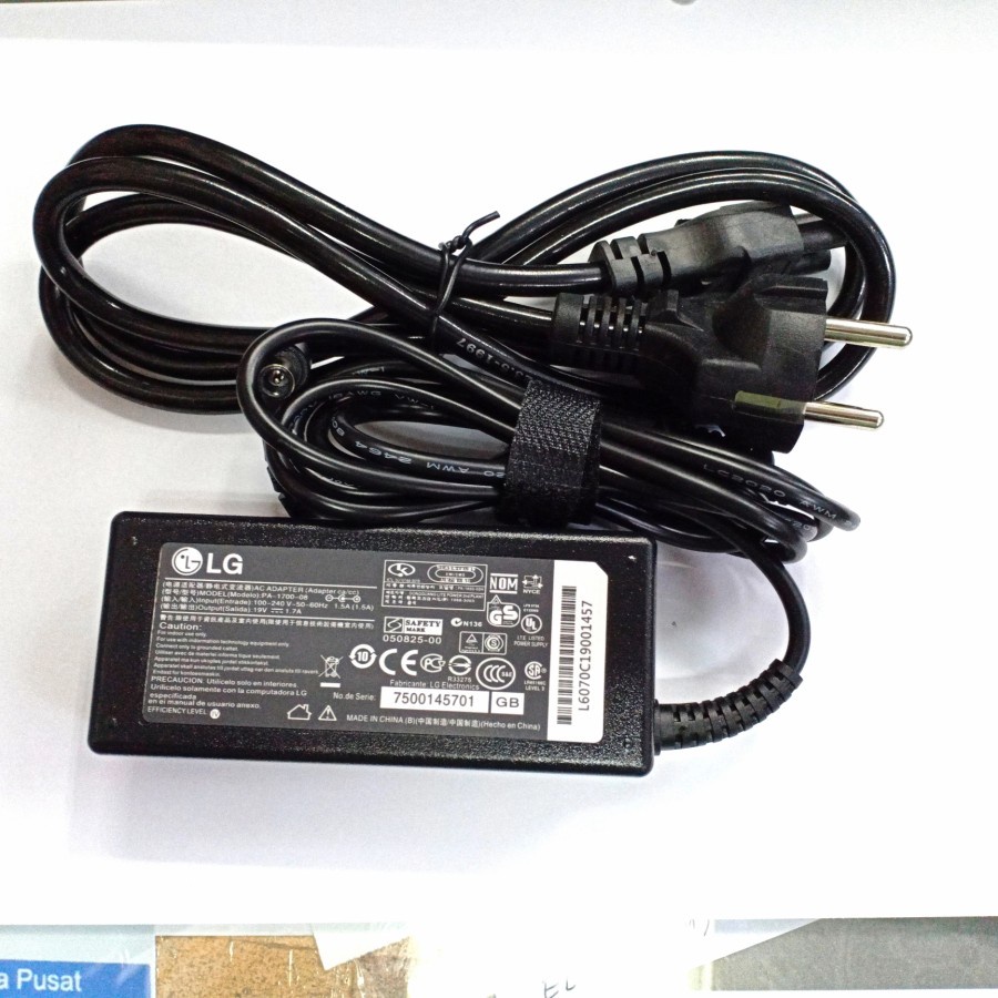 Adaptor Charger Adapter Monitor LG 19V 1,7A Original