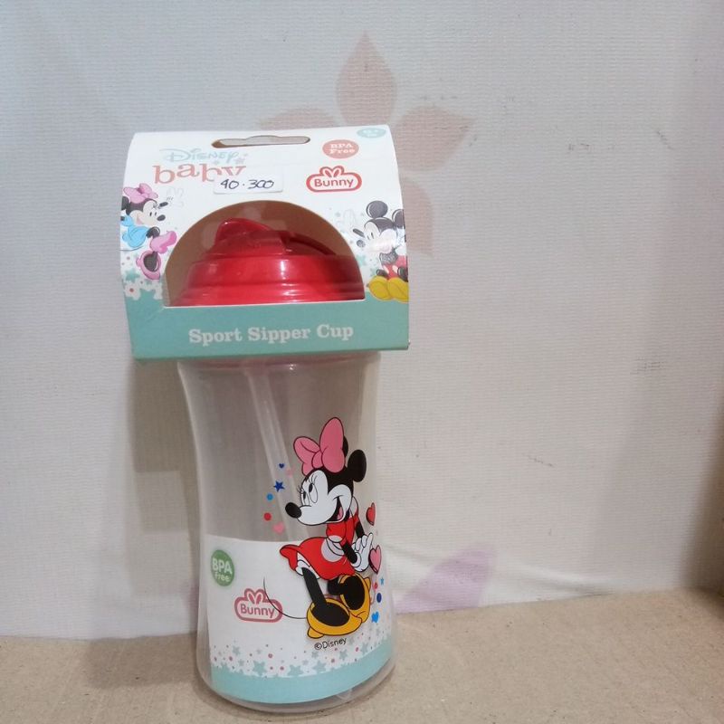 BUNNY BABY SPORT SIPPER CUP 6+ HITAM,MERAH DMM-3013