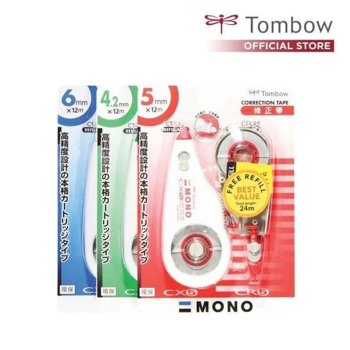 

Correction Tape Tombow Ct-Cx5Cr5 / Ct-Cx6Cr6 Ori