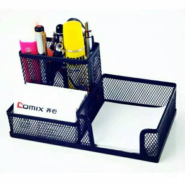 

[KODE PRODUK G6LS96071] MEMO HOLDER PANJANG 3 Sekat Desk set Organizer Tempat Pensil Meja Pen