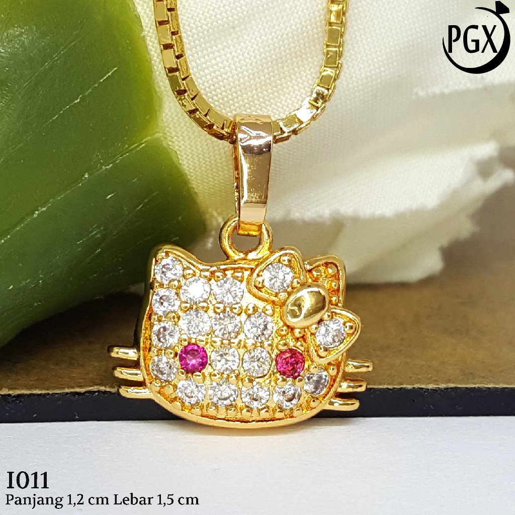 PGX Liontin Kalung Xuping Wanita Aksesoris Fashion Perhiasan Lapis Emas  - I011