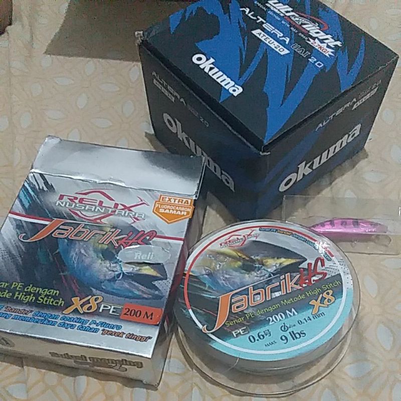 Reel Okuma Altera UAI 20 + PE 0.6 Jabrik HS 200m