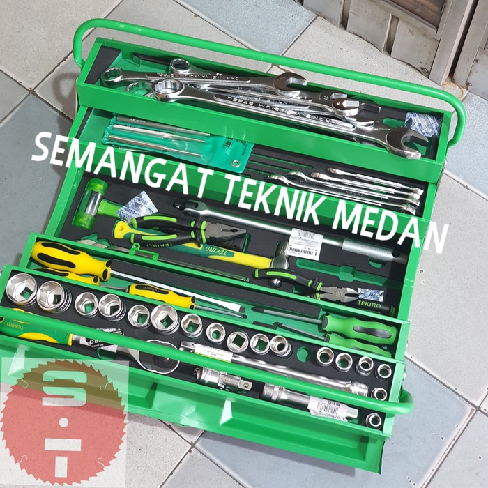 66pcs TEKIRO MEKANIK TOOLBOX TOOL SET KIT MECHANIC BOX 66 pcs TEKIRO Pertukangan / Hand Tools