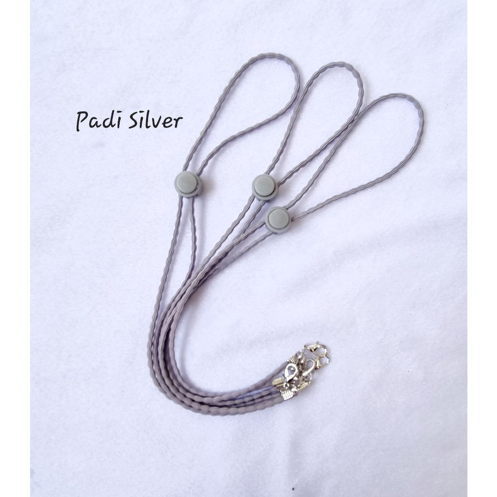 ❤️CERIA❤️ STRAPMASKER/ TALI MASKER PADI KOKOT UDANG-Padi Silver
