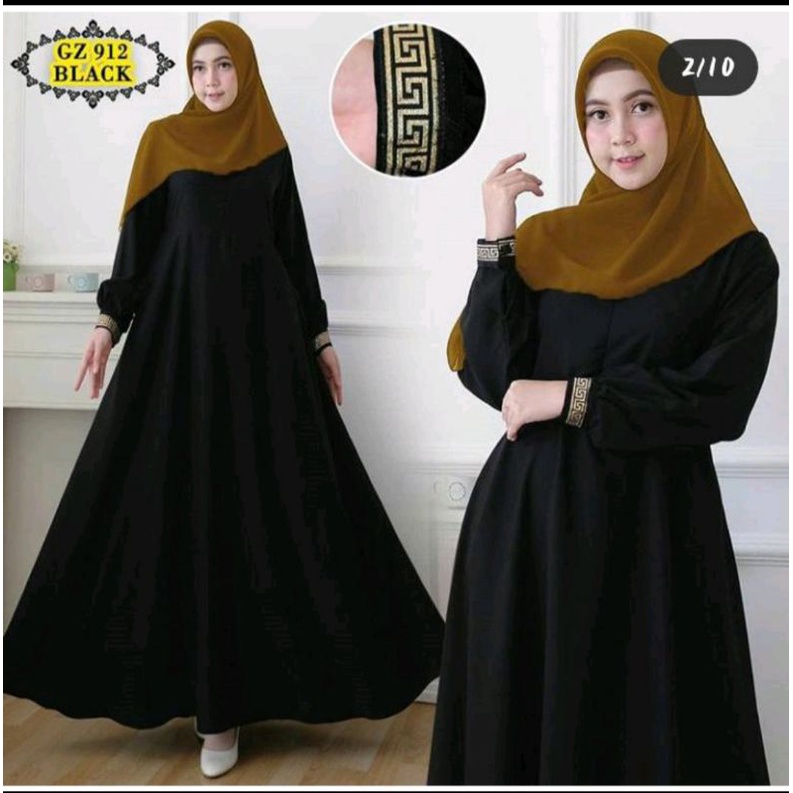 Mahalini Abaya Gamis Casual Aesthetic Simple Busui