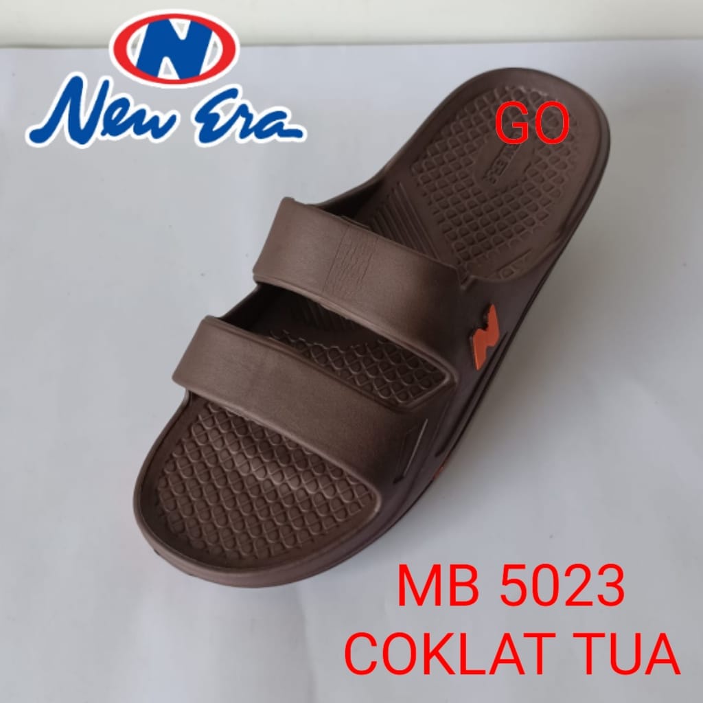 gof NEW ERA MB E 5023 Sandal Jepit Pria Polos Anti Slip Sandal Karet Pria Keren Terbaru Sandal Pria Murah