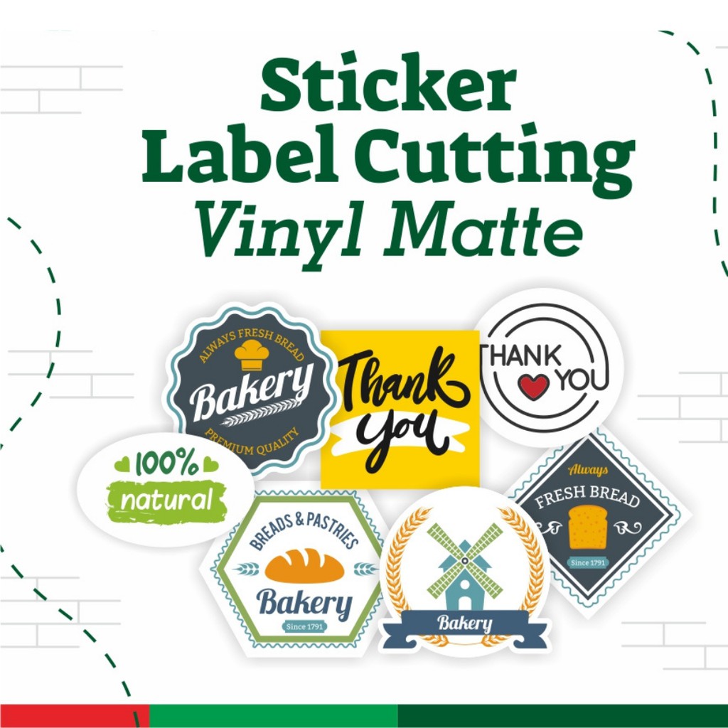 

[ Vinyl ] Stiker Label Kemasan Online Shop Custom Ukuran