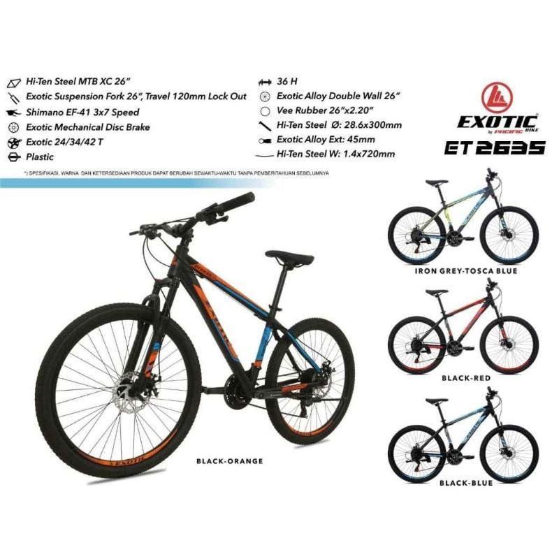 MTB 27,5 EXOTIC 2635 21spd SHIMANO