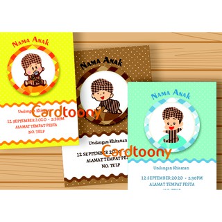 480 Contoh Undangan Khitan Lucu Gratis Terbaru
