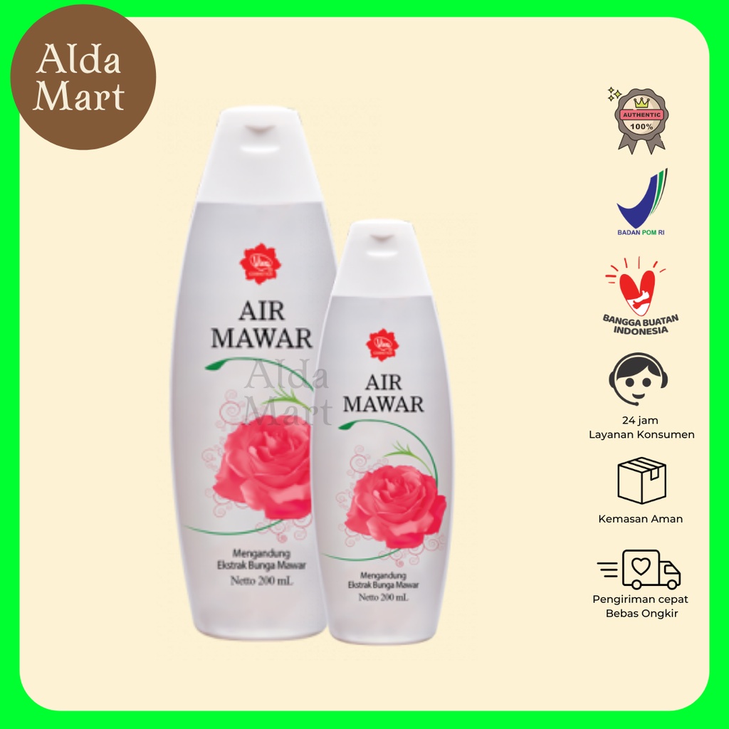 Viva Air Mawar 100ml 200ml Penyegar Wajah Untuk Masker