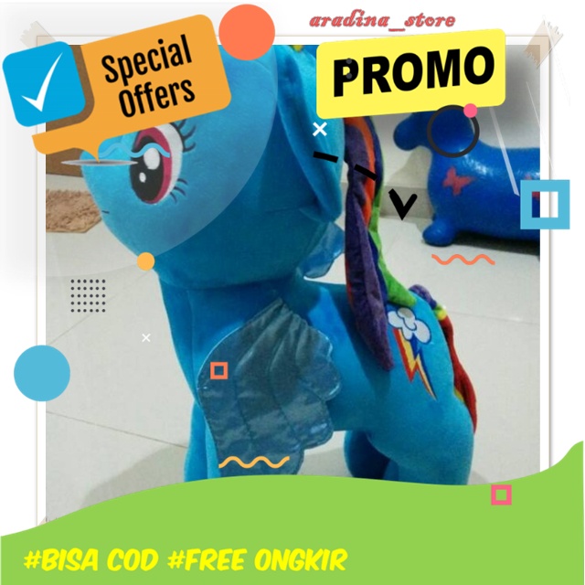 Boneka Kuda Pony Unicorn Jumbo Kuda Kudaan Poni Mainan Anak Kecil Mainan My Little Ponny Besar Murah