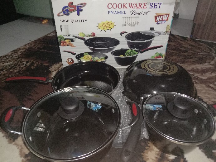 Gsf Panci Set 6 Pcs Enamel Gsf1831