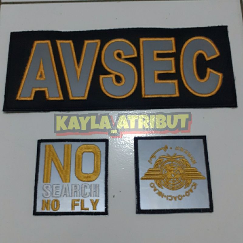 BORDIR LOGO AVSEC BORDIR KOMPUTER BERKUALITAS