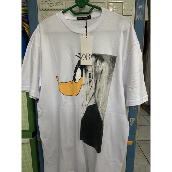 NEW KAOS ZARA OVERSIZE T-SHIRT / ATASAN WANITA BRANDED DISNEY