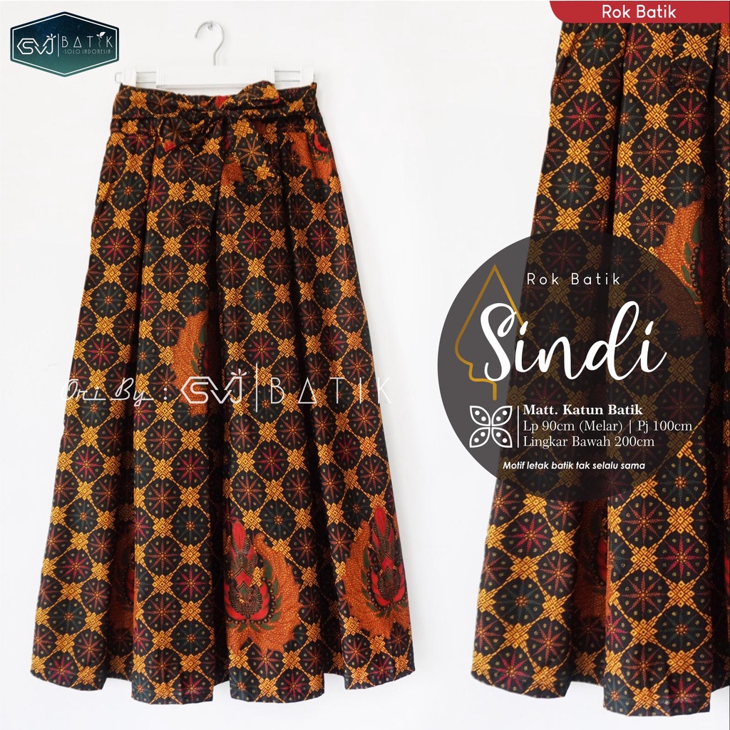 ROK BATIK ALUSAN SINARAN LANNA BAWAHAN BATIK WANITA TERKINI ORI KESHWA MURAH ORIGINAL REALPICT-Sindi
