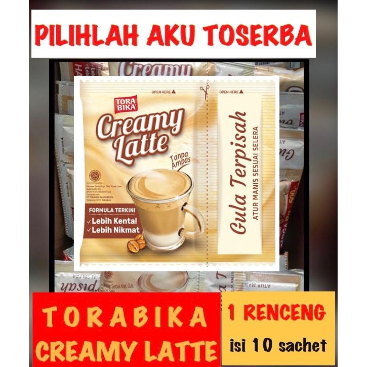 

Torabika Creamy Latte Renceng 10 Sachet @ 25 gr (HARGA RENCENG)