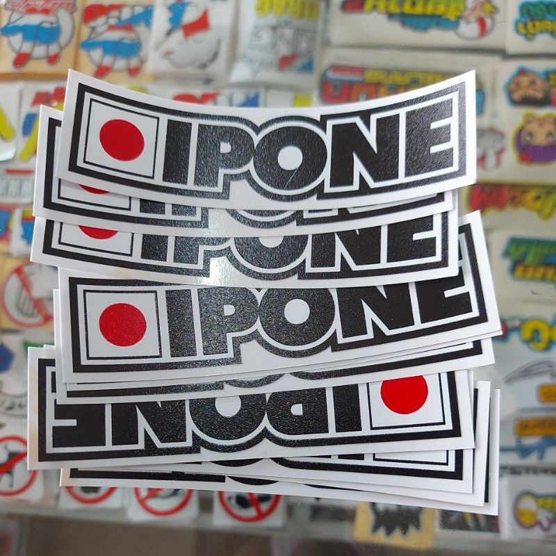 

stiker ipone bahan printing.