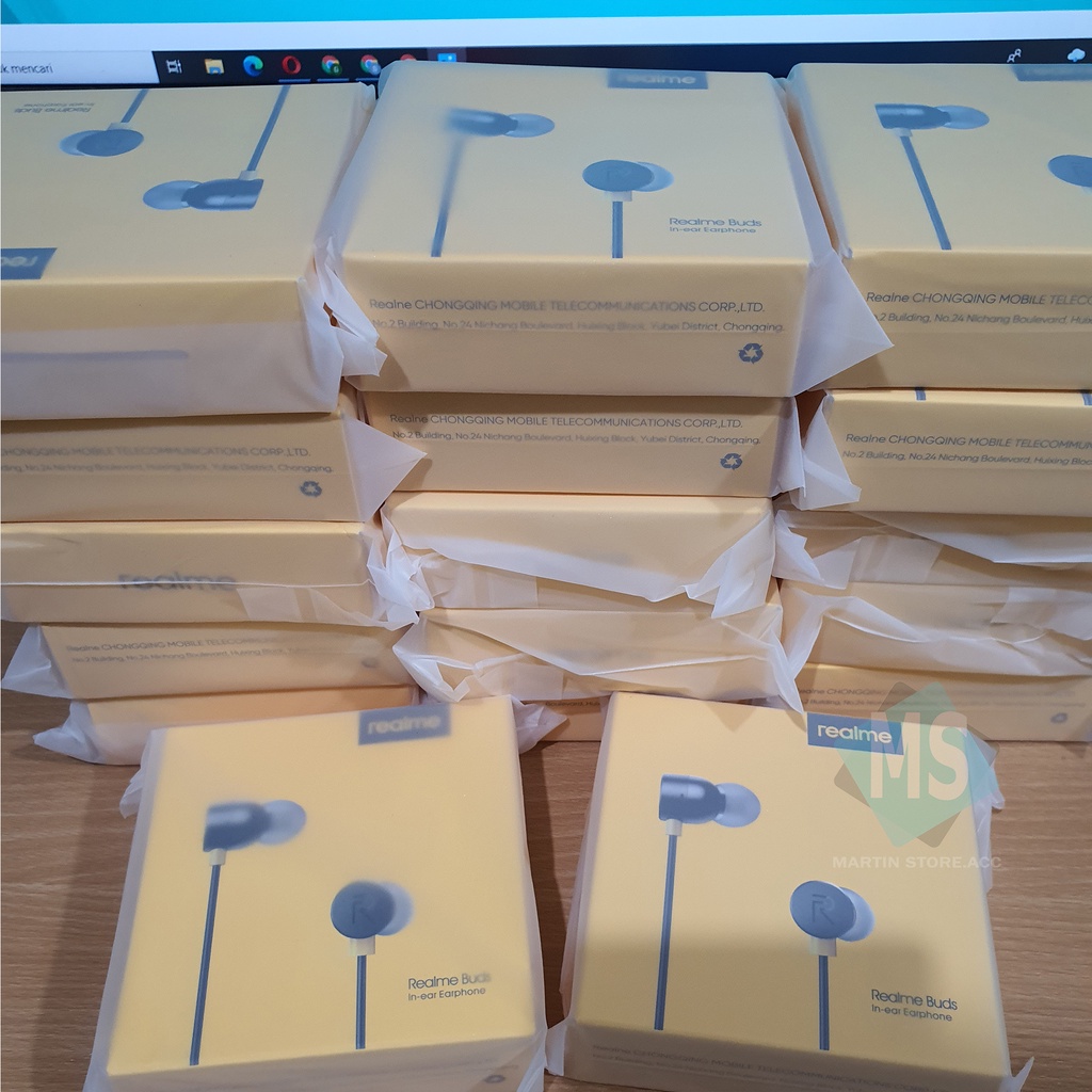 Headset Realme Original 100%/headset realme buds magnet original