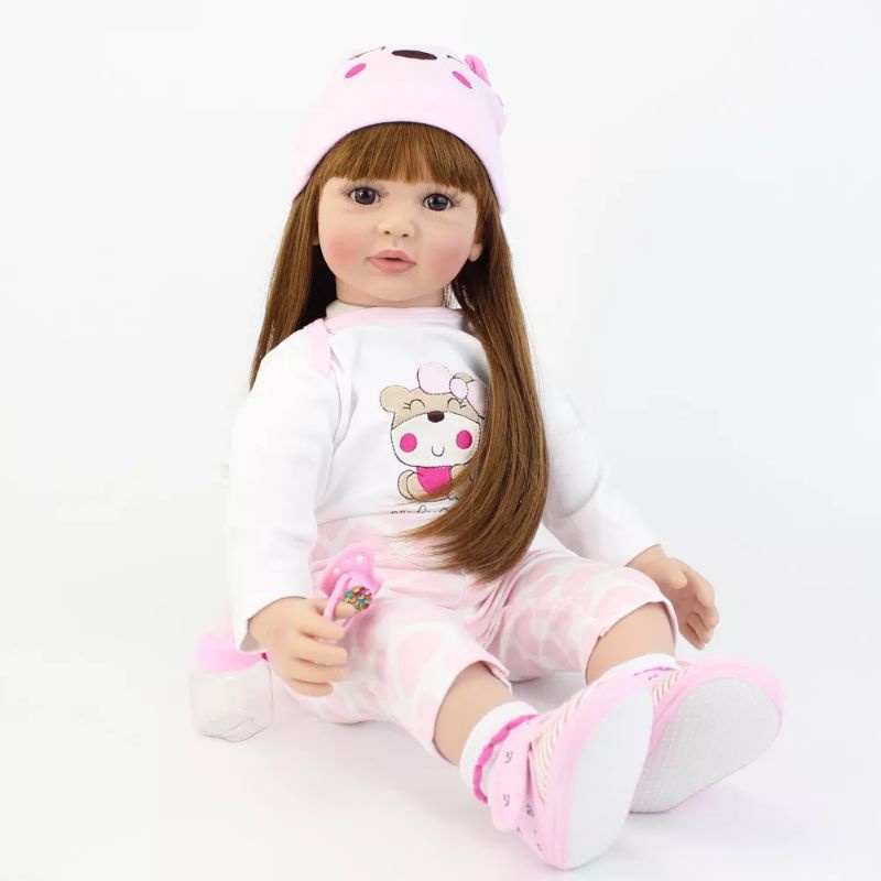 Ready Boneka Bayi Silikon Reborn Realistis Premium Original 60 cm