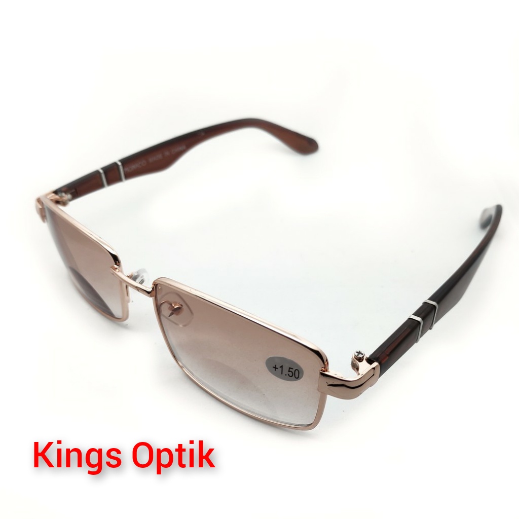 KACAMATA BACA DAN JALAN TEDUH 2 in 1, DOUBLE FOKUS,  free kotak + lap