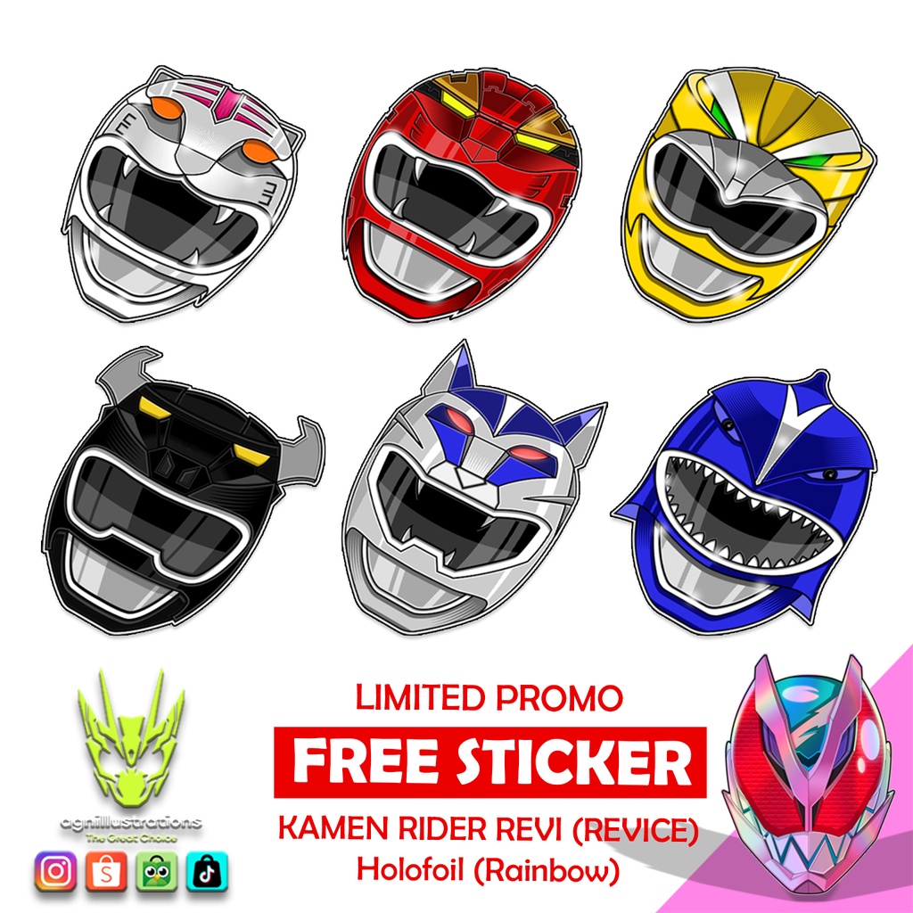 

Sticker Hyakujuu Sentai Gaoranger / Power Rangers Wild Force (8cm x 6cm)